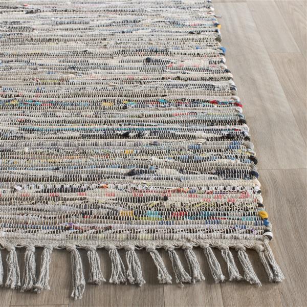 Safavieh Rag Rug Square Rug - 6-ft x 6-ft - Cotton - Grey