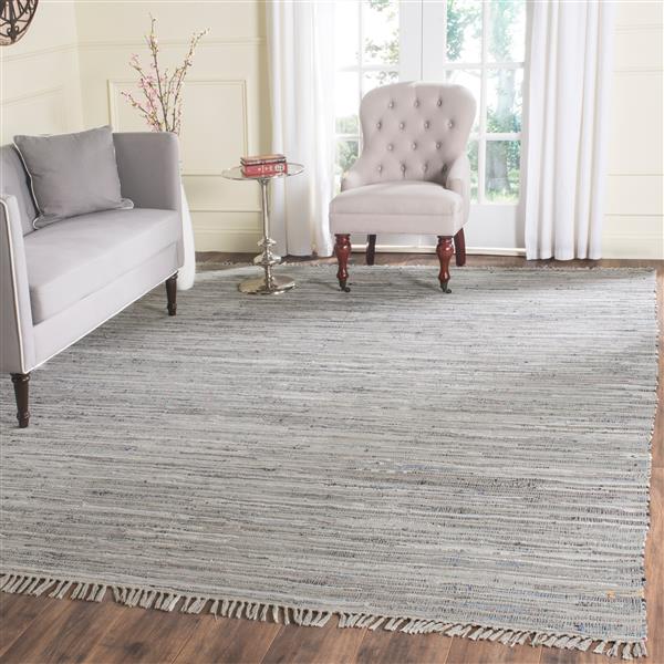 Safavieh Rag Rug - 4-ft x 6-ft - Cotton - Grey