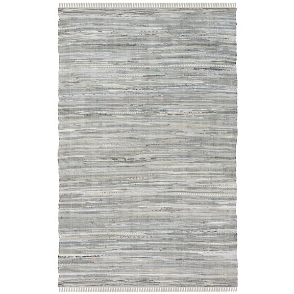 Safavieh Rag Rug - 4-ft x 6-ft - Cotton - Grey