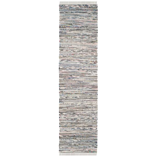 Safavieh Rag Rug - 2.3-ft x 9-ft - Cotton - Grey