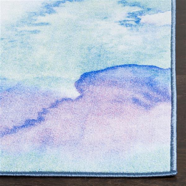 Safavieh Paint Brush Rug - 3-ft x 5-ft - Nylon - Blue/Lavender