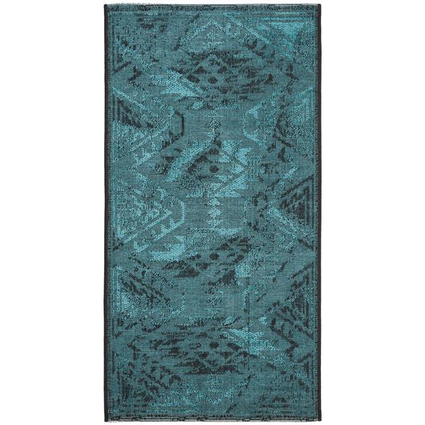 Safavieh Palazzo Rug - 4-ft x 6-ft - Polypropylene - Black/Turquoise