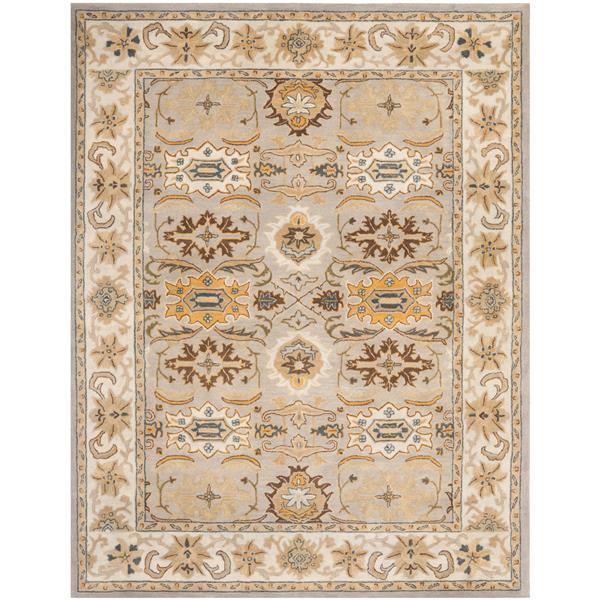 Safavieh Heritage Rug - 9.5-ft x 13.5-ft - Wool - Light Grey/Grey