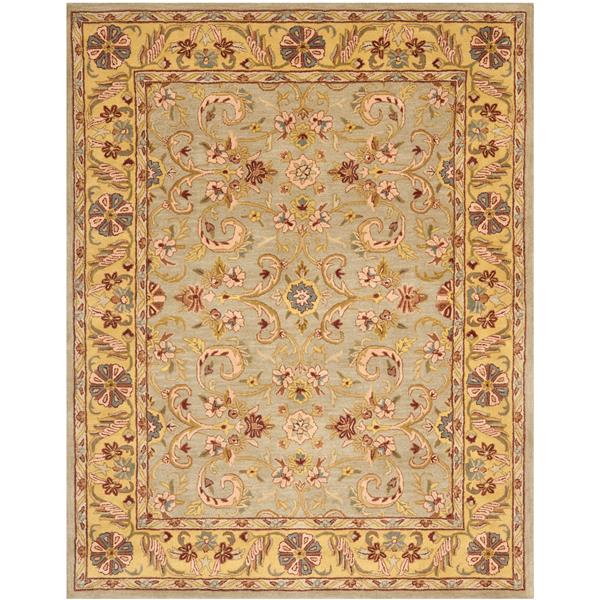 Safavieh Heritage Rug - 9.5-ft x 13.5-ft - Wool - Grey/Gold