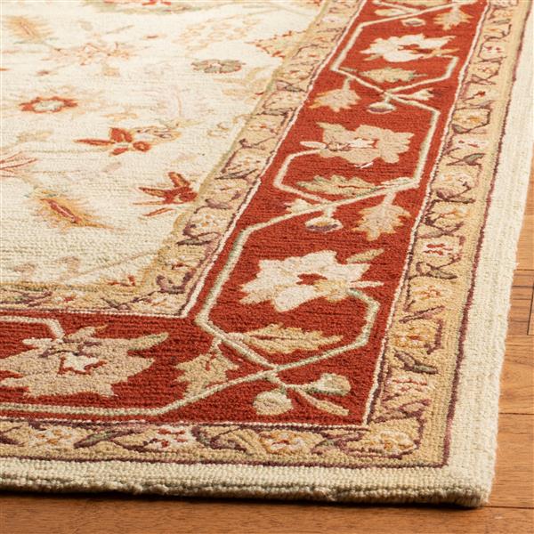 Safavieh Chelsea Rug - 8.8-ft x 11.8-ft - Wool - Ivory/Rust