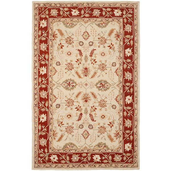Safavieh Chelsea Rug - 8.8-ft x 11.8-ft - Wool - Ivory/Rust