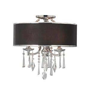 Golden Lighting Echelon Semi-Flush Convertible Light - Chrome