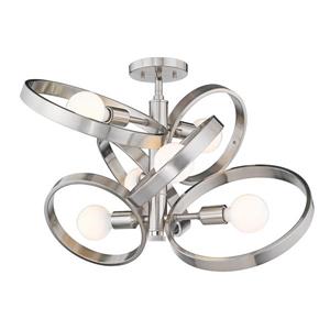 JVI Designs 1166-08 3-Light Danbury Bell Glass Lantern Star Glass