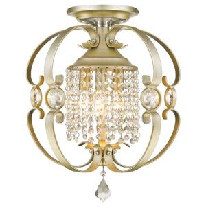 Golden Lighting Ella Semi-Flush Light - White Gold