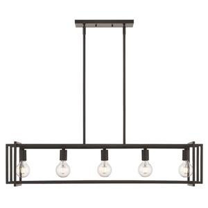 Golden Lighting Tribeca Linear Pendant Light - Black