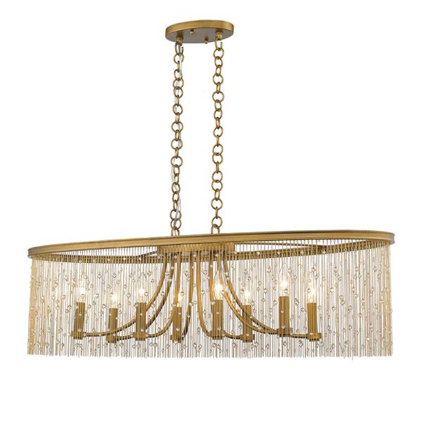 Golden Lighting Marilyn Linear Pendant Light- Peruvian Gold | RONA