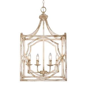 Golden Lighting Laurent 4-Light Pendant Light - Antique Ivory
