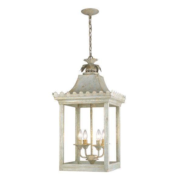 Golden Lighting Finley 4-Light Pendant Light - Vintage Sage | RONA