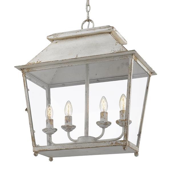Golden Lighting Abingdon 4-Light Pendant Light - Antique Ivory