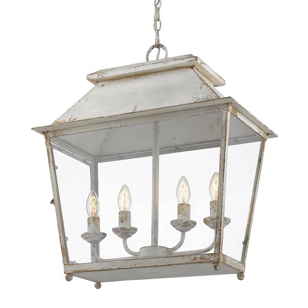 Golden Lighting Abingdon 4-Light Pendant Light - Antique Ivory