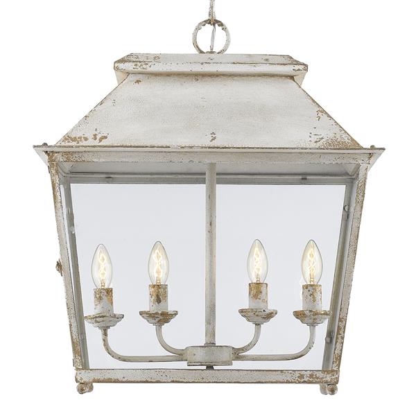 Golden Lighting Abingdon 4-Light Pendant Light - Antique Ivory