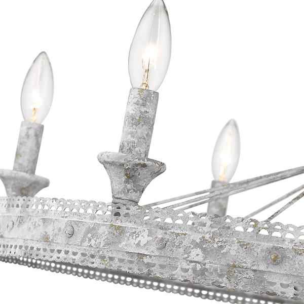 Golden Lighting Ferris 6-Light Chandelier - Oyster