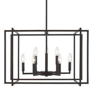 Golden Lighting Tribeca 9-Light Chandelier - Black