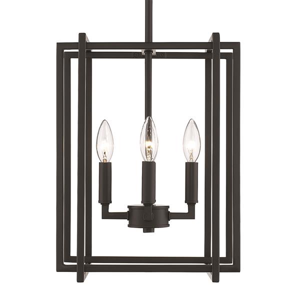 Golden Lighting Tribeca 4-Light Chandelier - Black