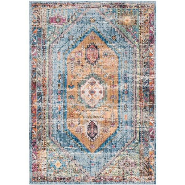 Safavieh Bristol Geometric Rug - 3-ft x 5-ft - Polyester - Blue