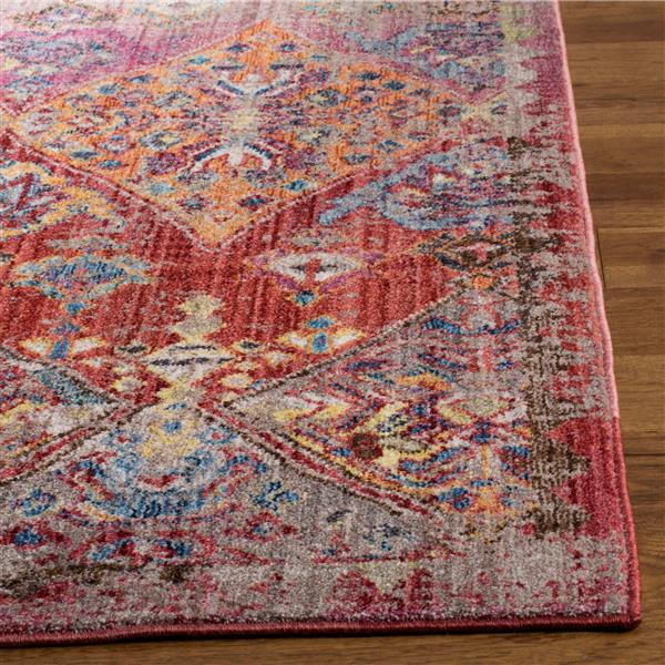 Safavieh Bristol Geometric Rug - 3-ft x 5-ft - Polyester - Pink