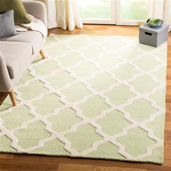 Safavieh Cambridge Trellis Rug - 2.5-ft x 4-ft - Wool - Light Green