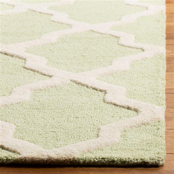 Safavieh Cambridge Trellis Rug - 3-ft x 5-ft - Wool - Light Green