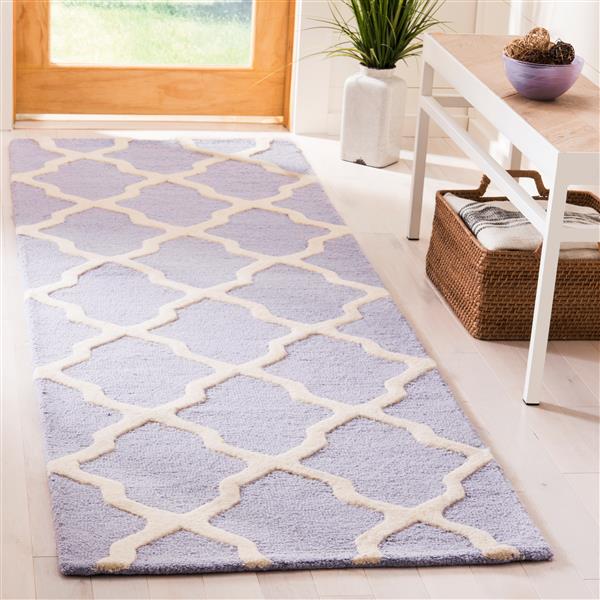 Safavieh Cambridge Trellis Rug - 2.5-ft x 6-ft - Wool - Lavender