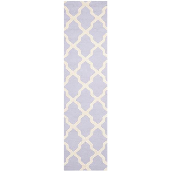 Safavieh Cambridge Trellis Rug - 2.5-ft x 6-ft - Wool - Lavender