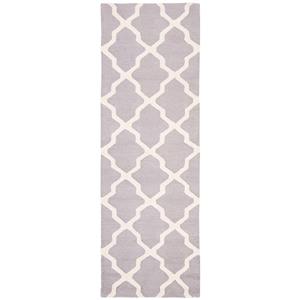 Safavieh Cambridge Trellis Rug - 2.5-ft x 8-ft - Wool - Silver