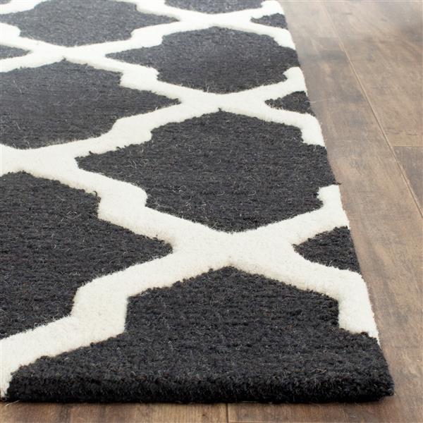 Safavieh Cambridge Trellis Rug - 2-ft x 3-ft - Wool - Black