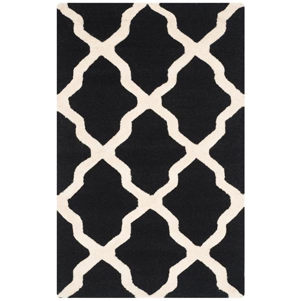 Safavieh Cambridge Trellis Rug - 2.5-ft x 4-ft - Wool - Black