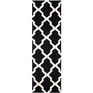 Safavieh Cambridge Trellis Rug - 2.5-ft x 6-ft - Wool - Black