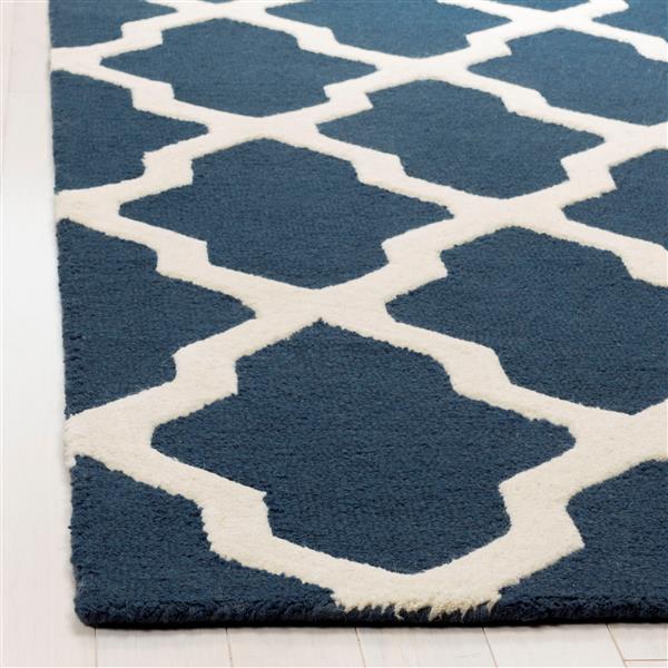 Safavieh Cambridge Trellis Rug - 2-ft x 3-ft - Wool - Blue