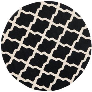 Safavieh Cambridge Trellis Rug - 4-ft x 4-ft - Wool - Black