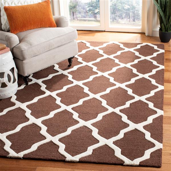 Safavieh Cambridge Trellis Rug - 2.5-ft x 4-ft - Wool - Brown