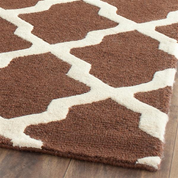 Safavieh Cambridge Trellis Rug - 2.5-ft x 4-ft - Wool - Brown