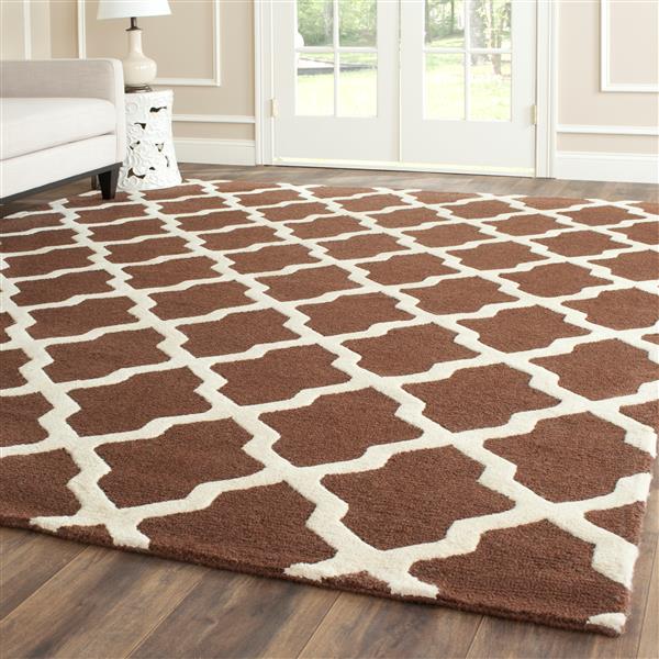 Safavieh Cambridge Trellis Rug - 2.5-ft x 4-ft - Wool - Brown