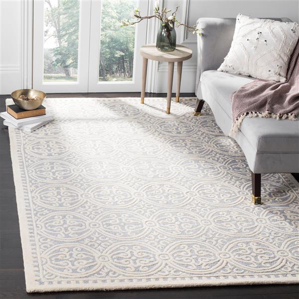 Safavieh Cambridge Abstract Rug - 11-ft x 15-ft - Wool - Silver