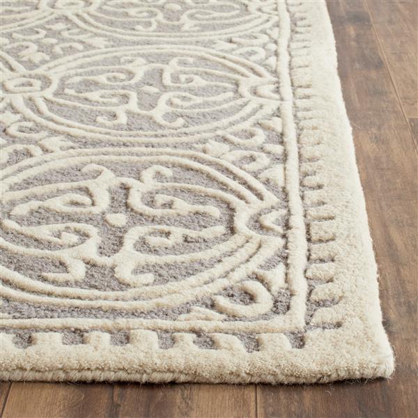 Safavieh Cambridge Abstract Rug - 11-ft x 15-ft - Wool - Silver