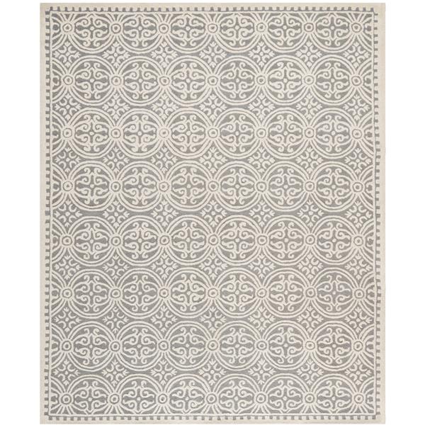 Safavieh Cambridge Abstract Rug - 11-ft x 15-ft - Wool - Silver
