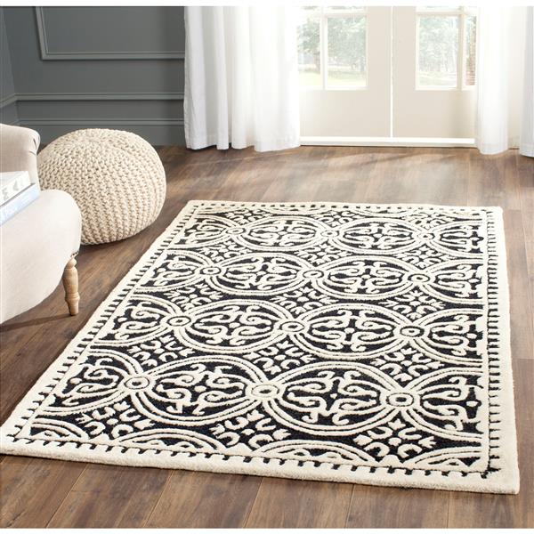 Safavieh Cambridge Abstract Rug - 3-ft x 5-ft - Wool - Black