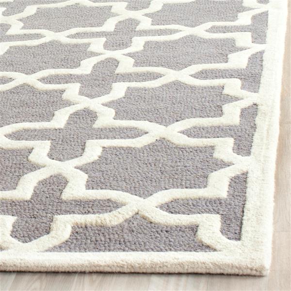 Safavieh Cambridge Abstract Rug - 10-ft x 14-ft - Wool - Silver