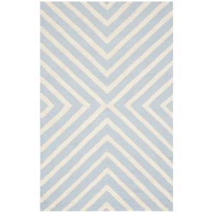 Safavieh Cambridge Chevron Rug - 3-ft x 5-ft - Wool - Light Blue