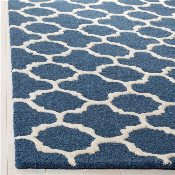 Safavieh Cambridge Trellis Rug - 3-ft x 5-ft - Wool - Blue