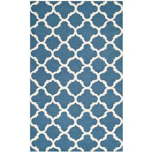 Safavieh Cambridge Trellis Rug - 3-ft x 5-ft - Wool - Blue