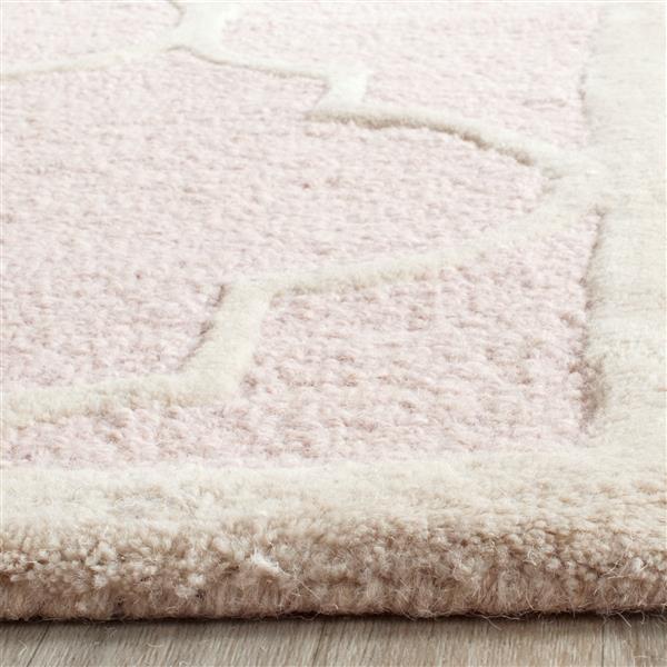 Safavieh Cambridge Trellis Rug - 3-ft x 5-ft - Wool - Light Pink