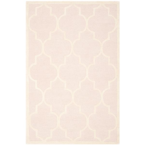 Safavieh Cambridge Trellis Rug - 3-ft x 5-ft - Wool - Light Pink