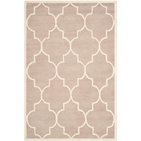 Safavieh Cambridge Trellis Rug - 4-ft x 6-ft - Wool - Beige