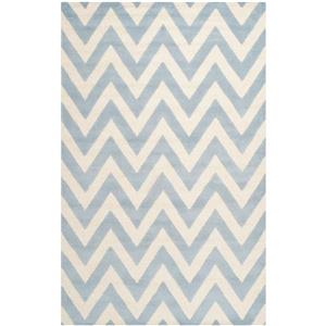 Safavieh Cambridge Chevron Rug - 4-ft x 6-ft - Wool - Light Blue